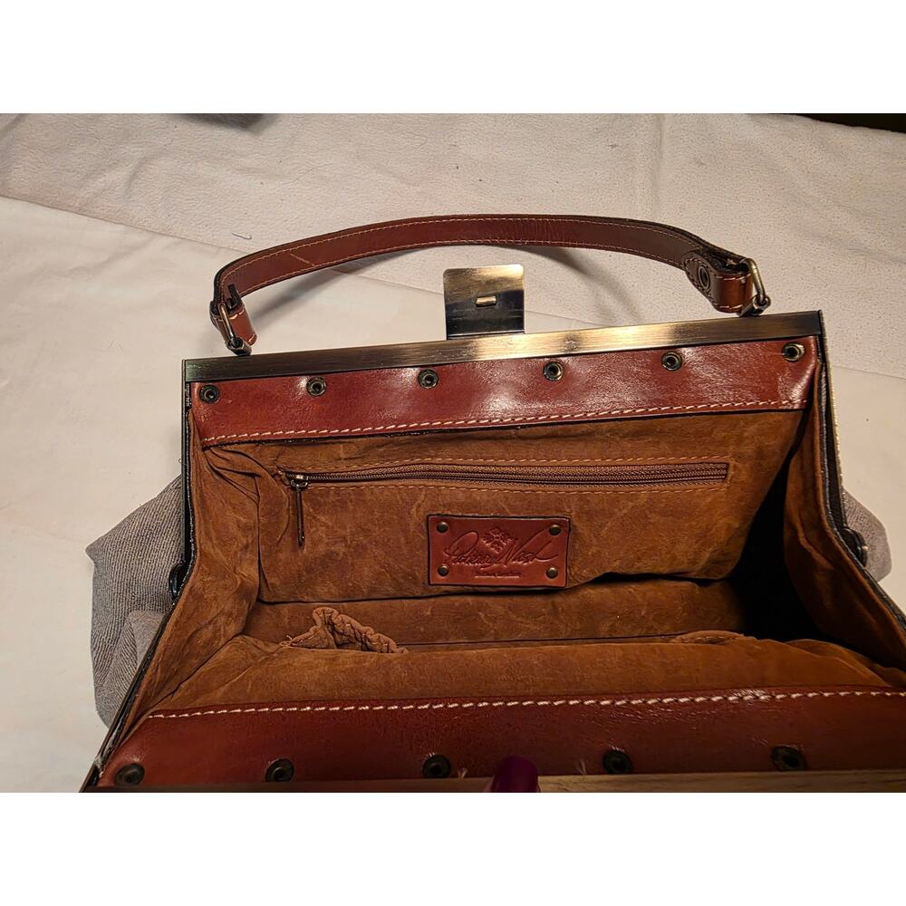 Patricia Nash leather satchel shoulder bag. Excellent condition. - Picture 10 of 13